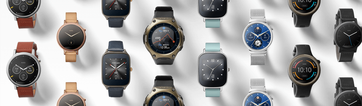 Set of Android smart watches 