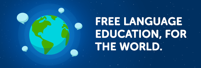 Duolingo provides young students with meaningful learning, app for a mobile device