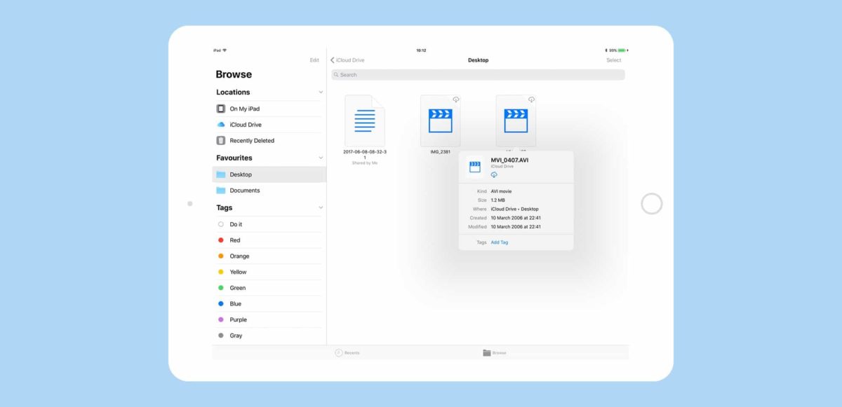files app iOS screenshot