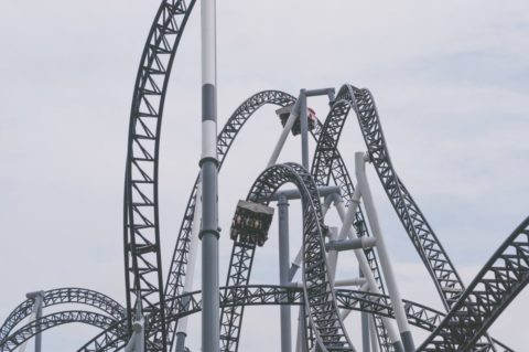 high, grey sky