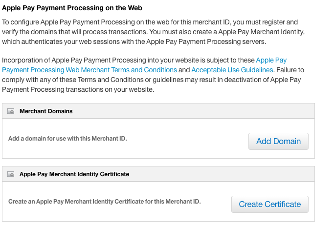 Apple Pay integration screenshot