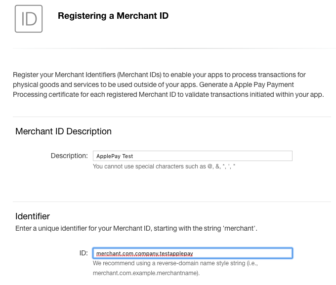 Apple Pay integration screenshot