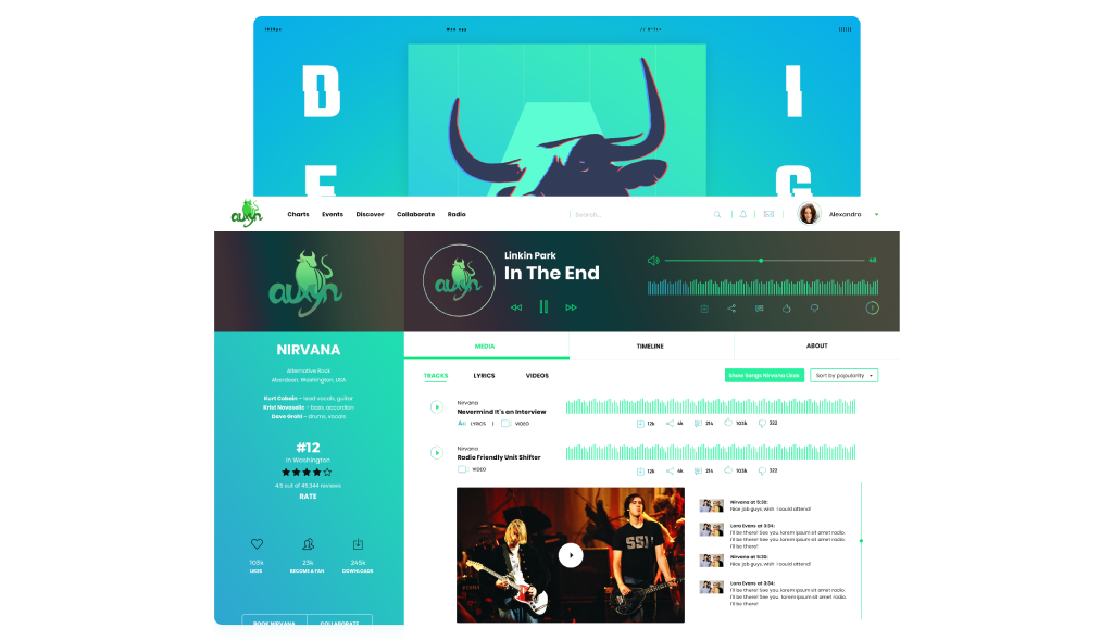 Auxyn – Social Network and Marketplace for Musicians