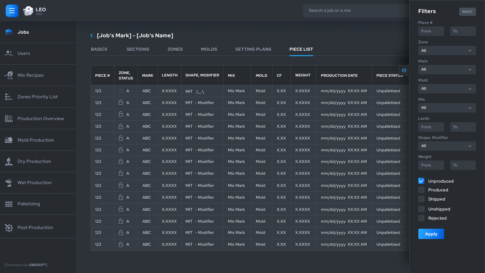 LEO construction management system