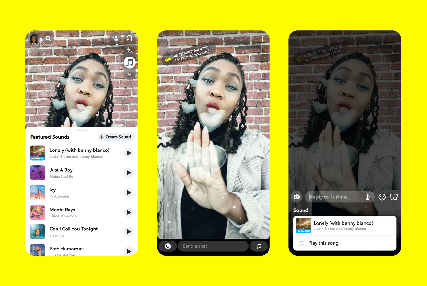 Sounds on Snapchat