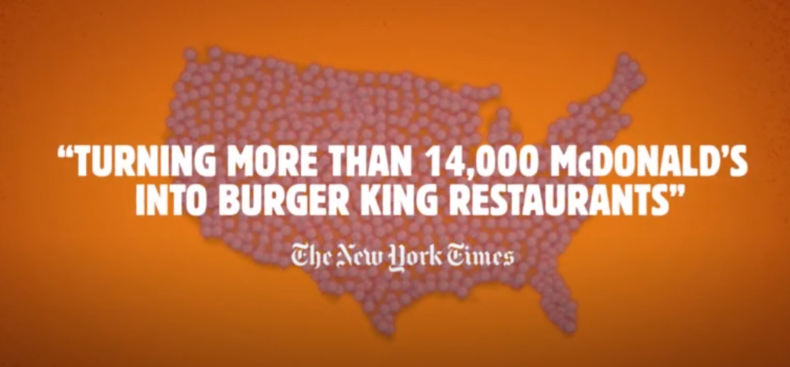 Burger King sales statistic