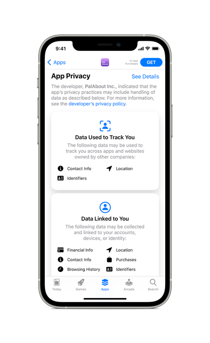 App Privacy in App Store