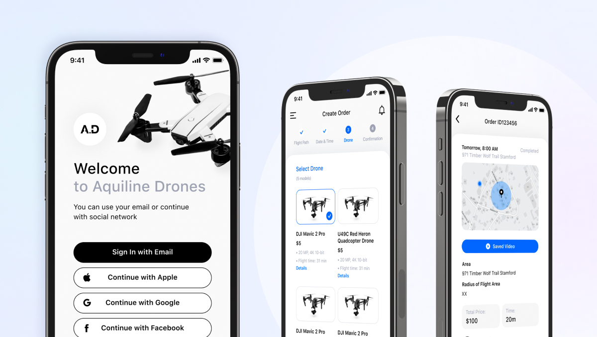 aquiline drones mobile app