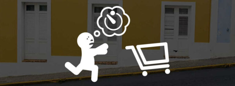 Shopper rushing for a limited-time deal in a local business app