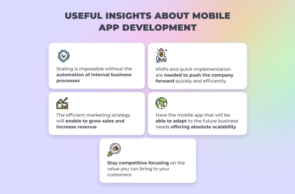 insights about custom mobile app development