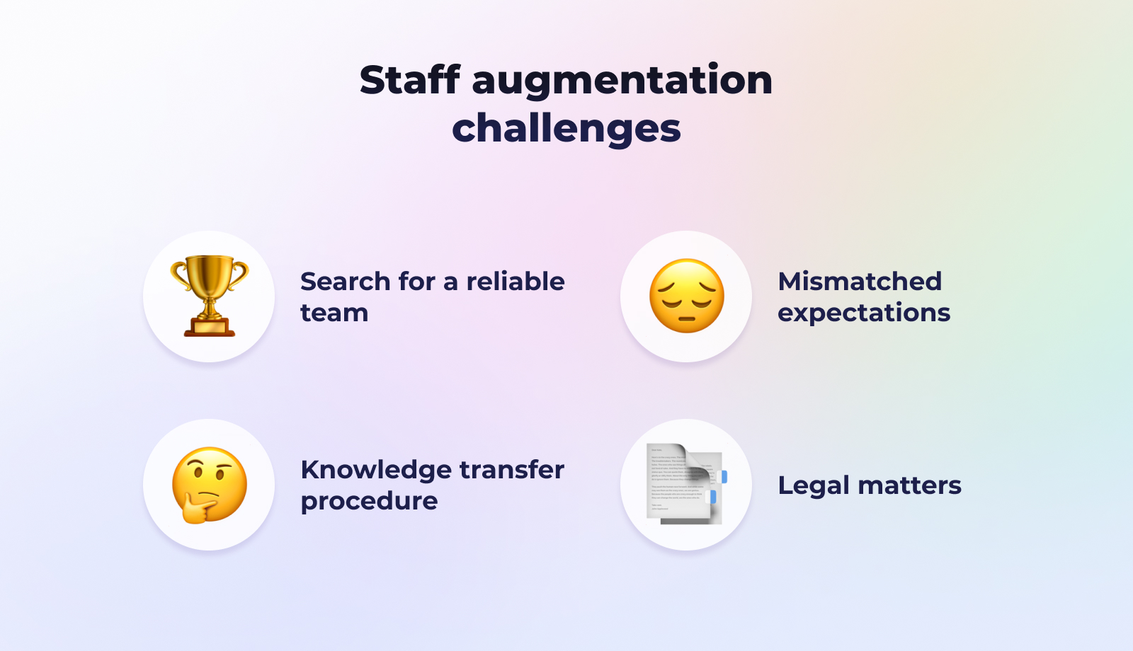 Staff augmentation challenges