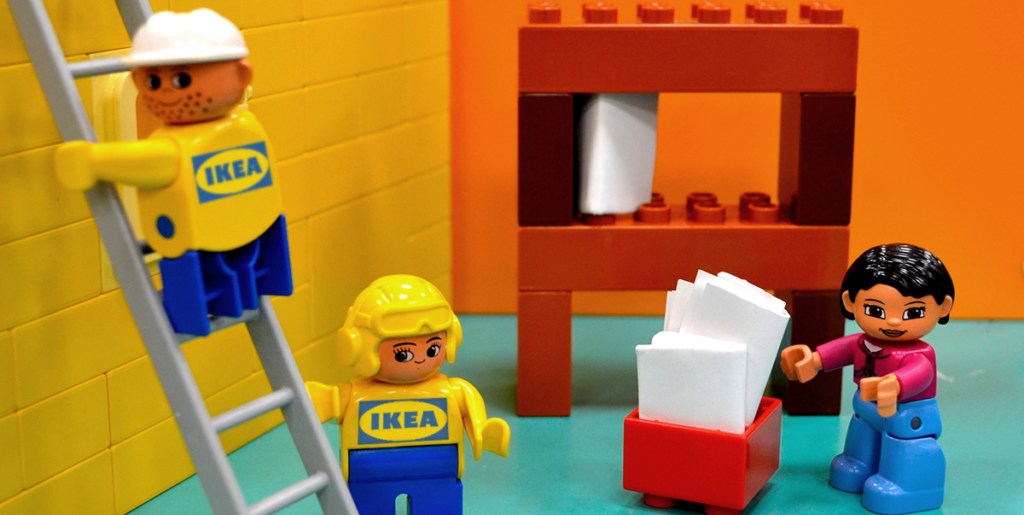 Lego bricks_Ikea workers