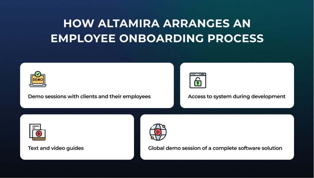 How Altamira arranges an employee onboarding process