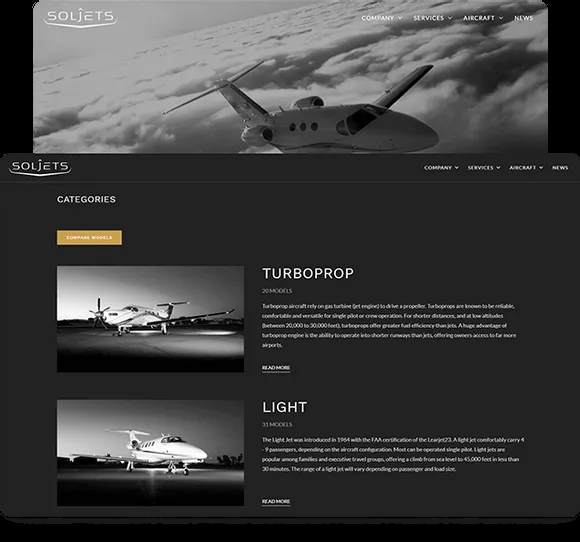 SOLJETS – Inventory Platform For Aircraft Brokerage