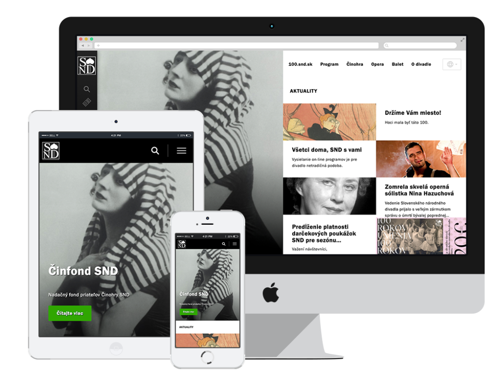 Slovak National Theater – Web Development