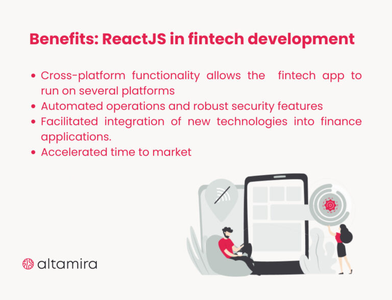 Fintech growth with ReactJS - fintech trends - financial technology companies