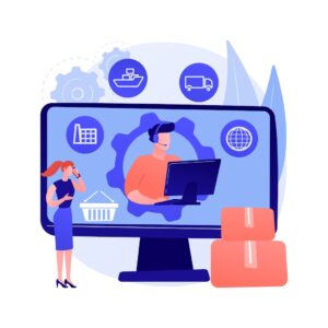Illustration of vendor management and logistics support for seamless service continuity