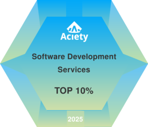 Image of Altamira nomination in Aciety top10 software development services 2025