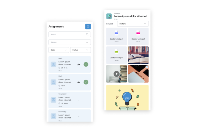 Image of mobile EdTech classroom app