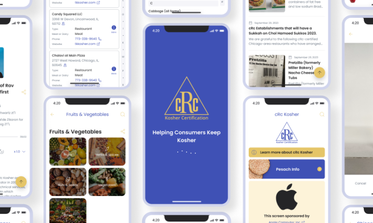 cRc Kosher - Mobile solution with logo scanner for accurate kosher info