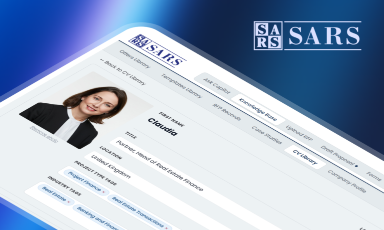 SARS Capital - Customized AI-powered proposal automation solution